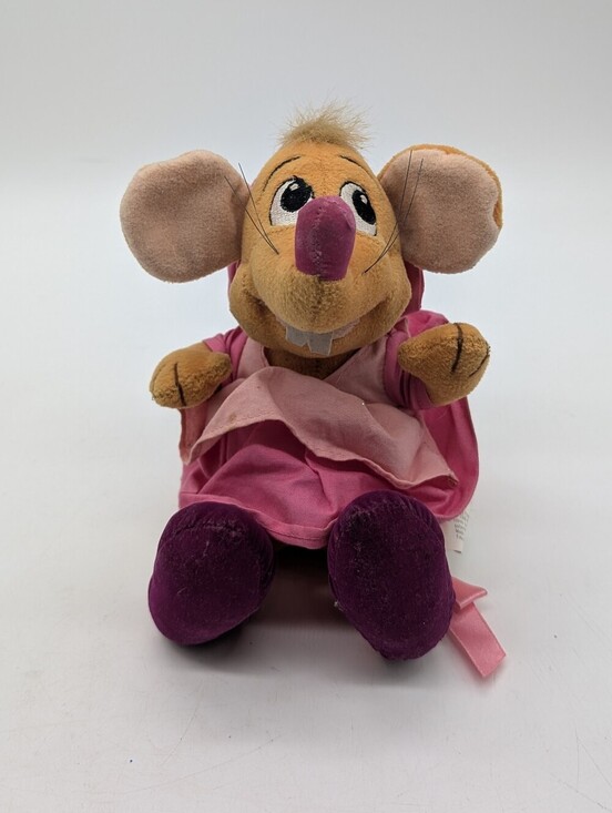 Disney Other - Vintage Disney Store Cinderella Perla Mouse Plush 7" Pink Dress 1990s